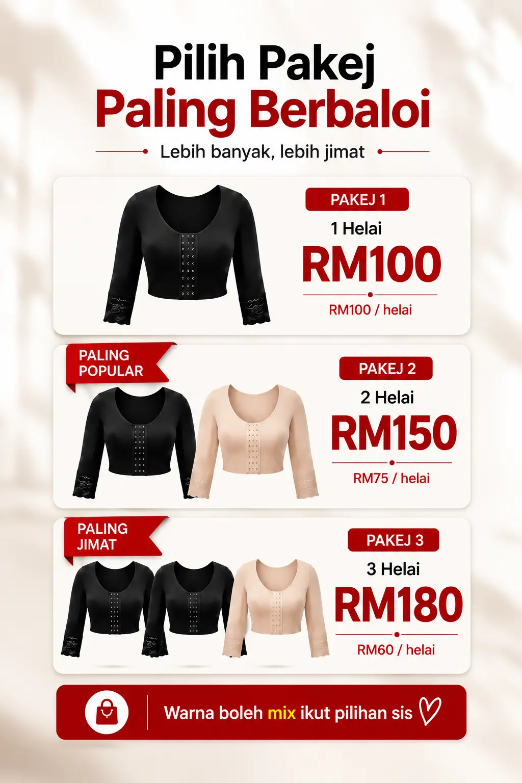 Pakej harga promosi Arm Shaper Fit